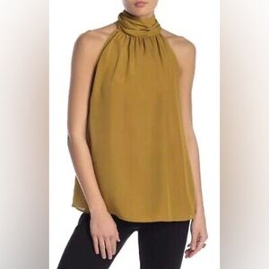 Joie Erola Blouse - Halter Mock Neck Sleeveless Top